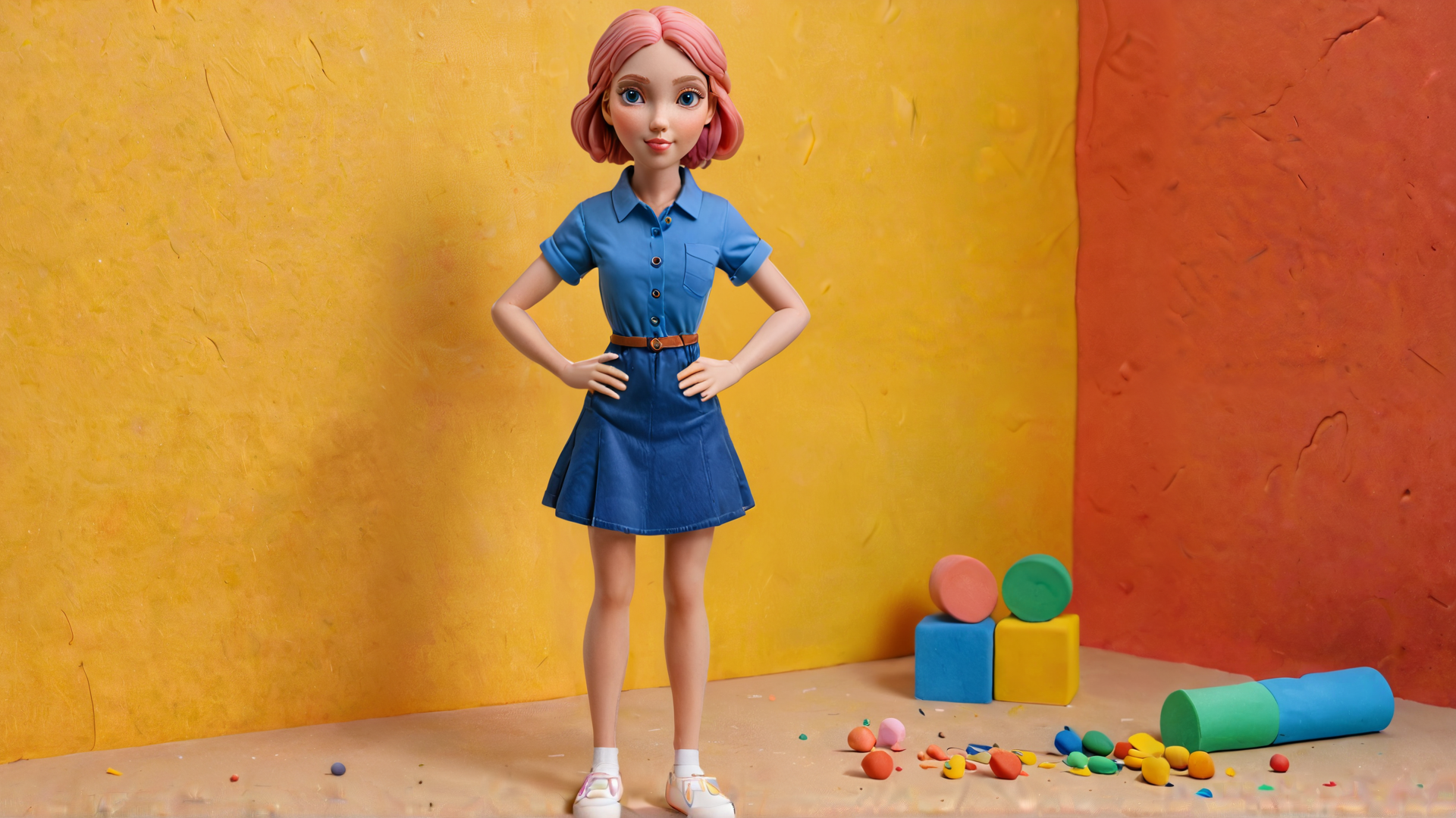 przestrzeń pełna barw, struktur, kształtów, geometrii